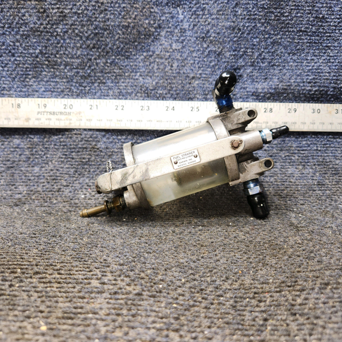 Used aircraft parts for sale, G199-25 Garwin Cessna 172 Fuel Strainer Assembly