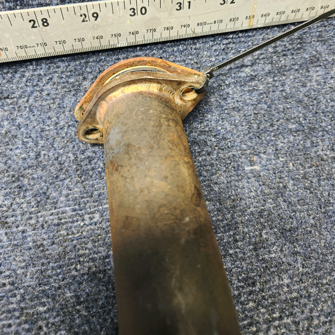 Used aircraft parts for sale, 35302-003 / 35301-000 / 62232-000 PIPER PA28-161 Warrior III REAR EXHAUST MUFFLER W EXHAUST STACKS
