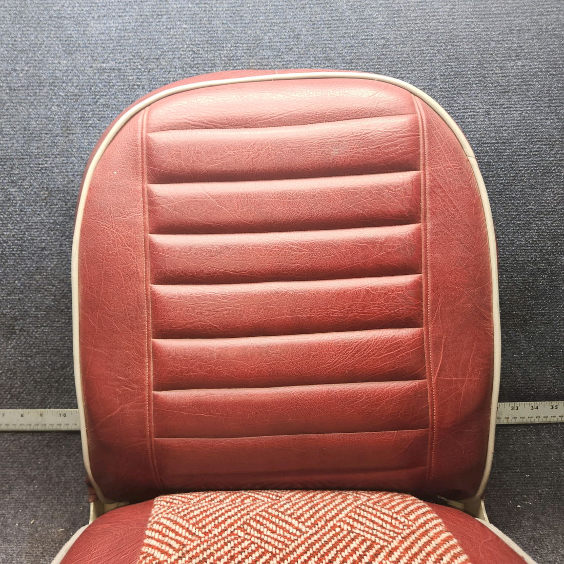 Used aircraft parts for sale, 65501-002, 65515-002 Piper PA28-140 Rear seat top and Bottom