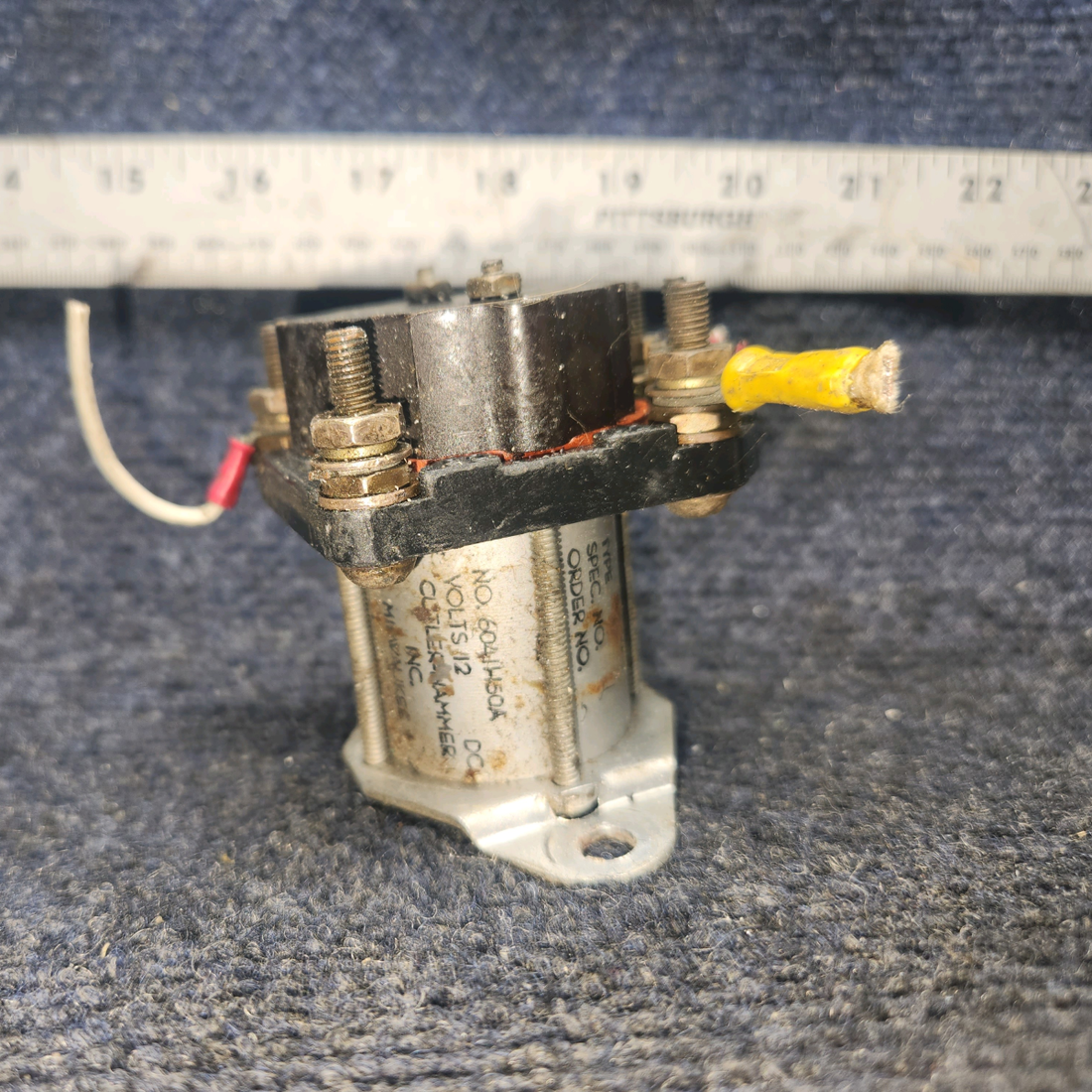 Used aircraft parts for sale, 6041H50A Beechcraft A24R Relay Solenoid 12 Volts