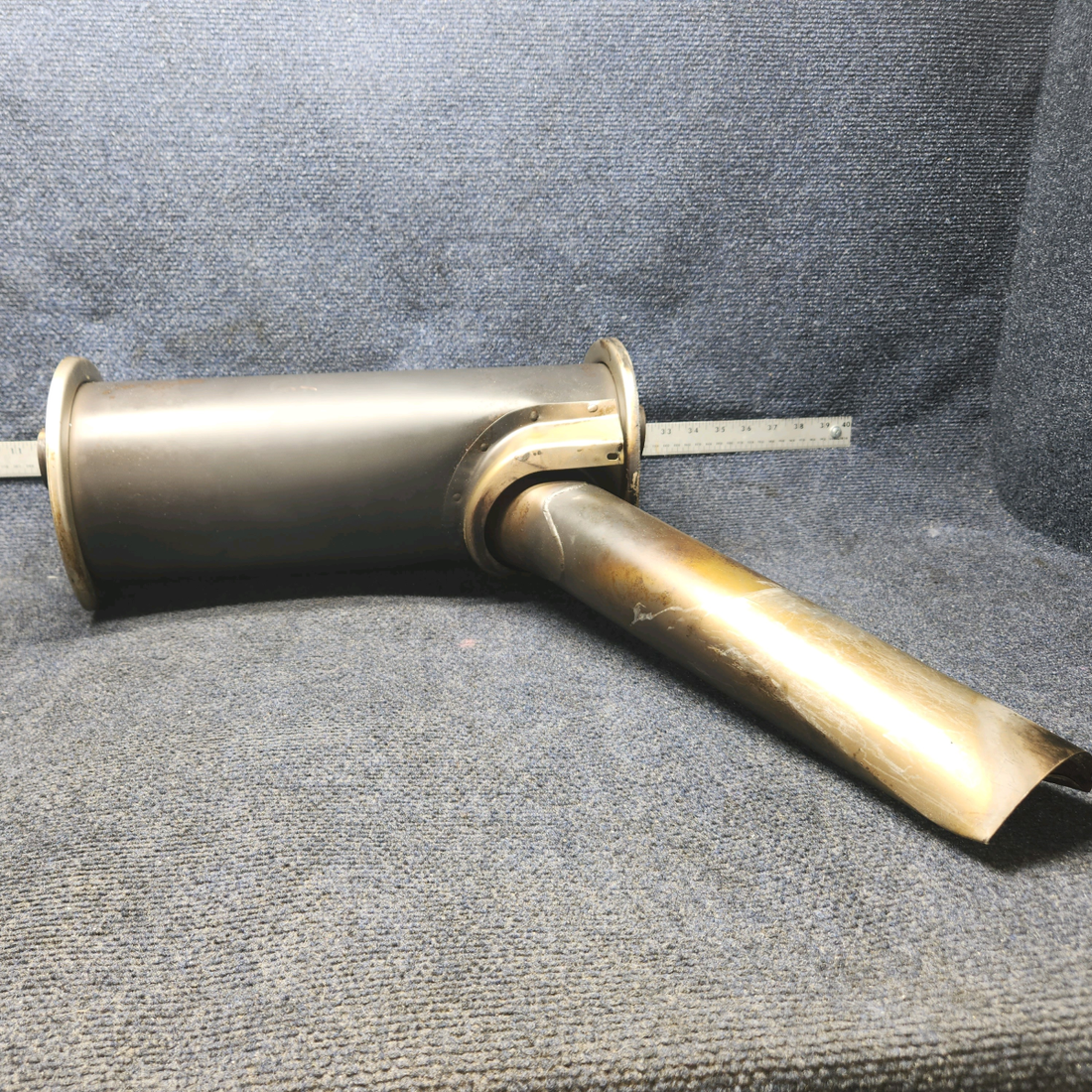 Used aircraft parts for sale, 1754001-9 CESSNA 172K LYCOMING MUFFLER (BENT TAILPIPE) "SEE PHOTOS"