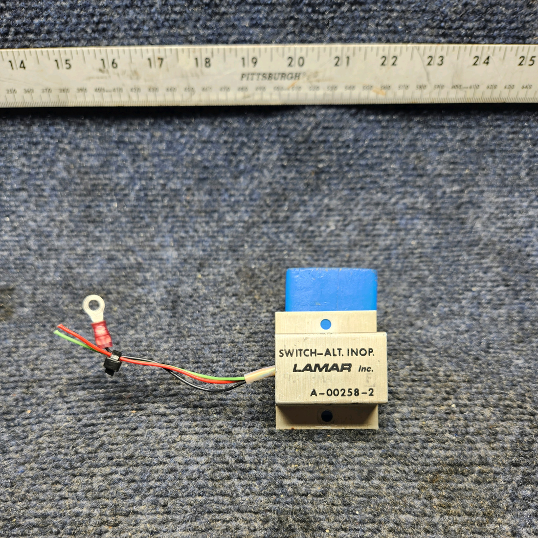 Used aircraft parts for sale, A-00258-2 Lamar PIPER PA28-161 Warrior III LAMAR ALTERNATOR INOPERATIVE SWITCH