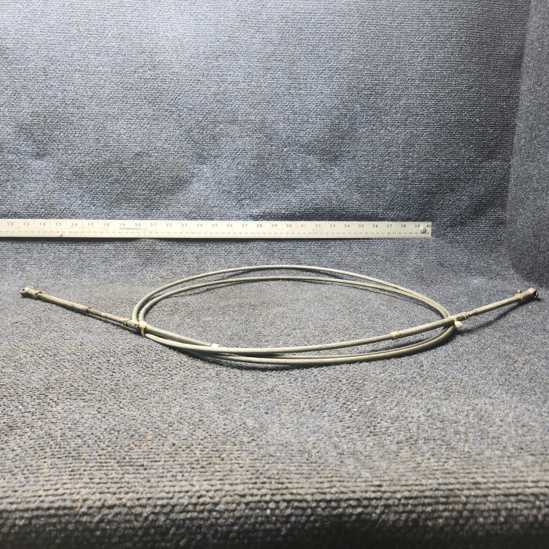 Used aircraft parts for sale, 50‑389010‑19 BEECHCRAFT 95-55B Mixture Control Push/Pull Cable Assembly - LH 128"