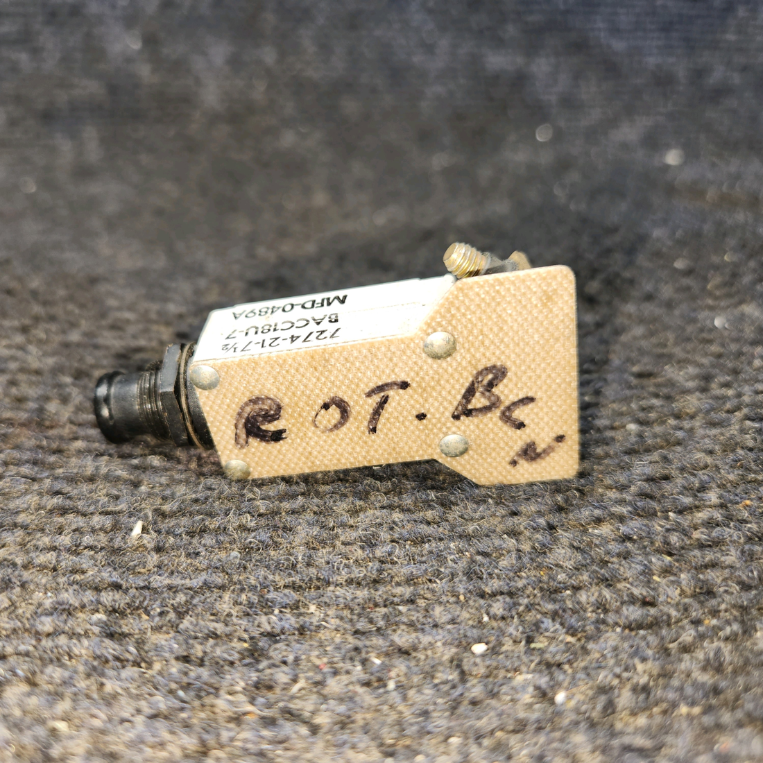 Used aircraft parts for sale, 7274-21-7.5 Klixon Cessna 172E Single phase circuit breaker - 7-1/2 amps