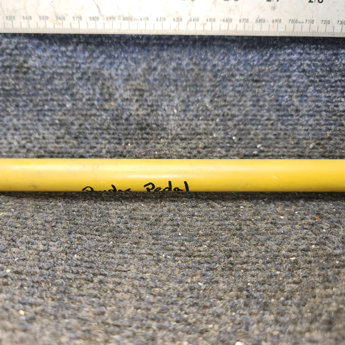 Used aircraft parts for sale, 35-524144-8 Beechcraft 35-33 Rudder Pedal Push Rod Tube