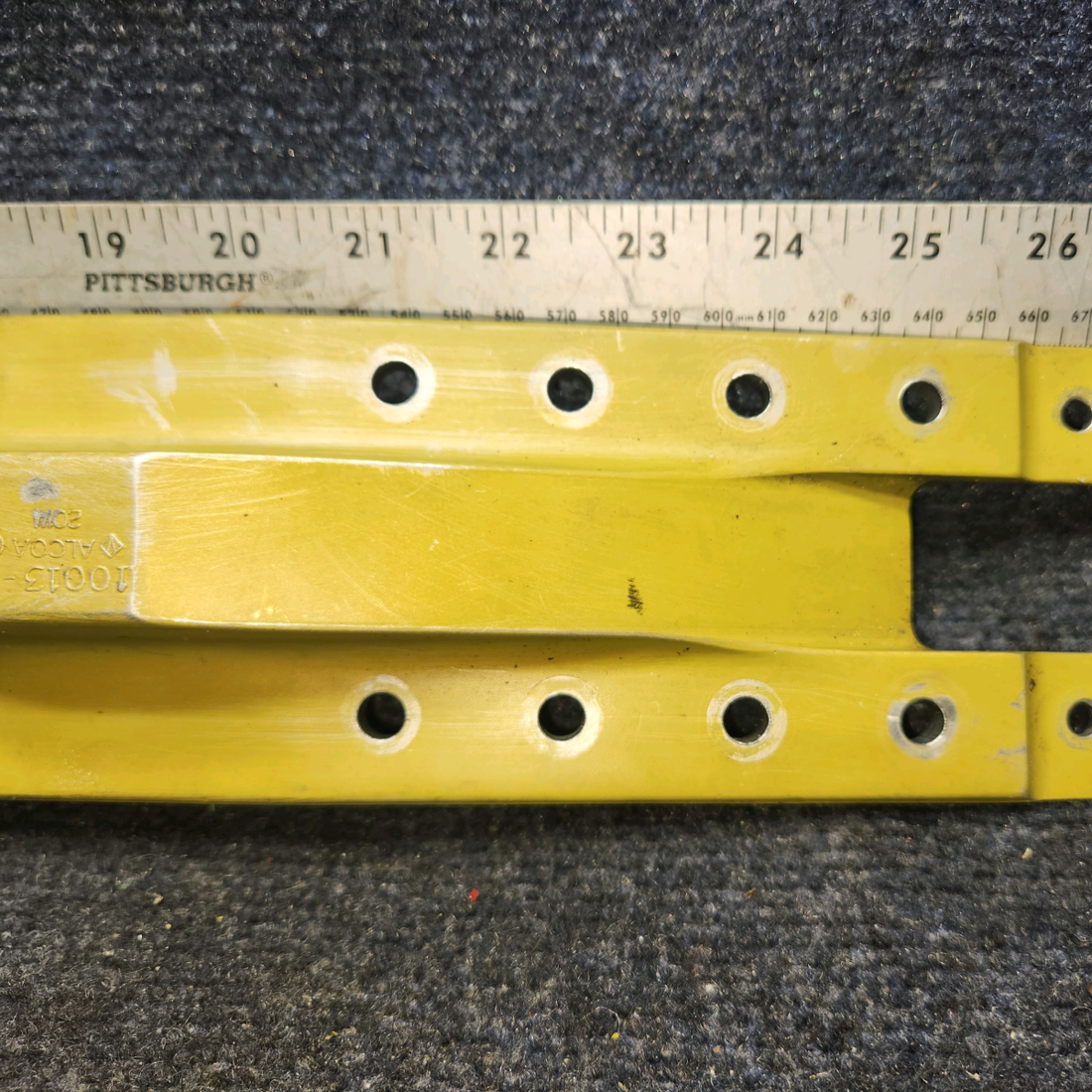 Used aircraft parts for sale, 169-110017-1 Beechcraft A24R Fitting Lower Splice Plate