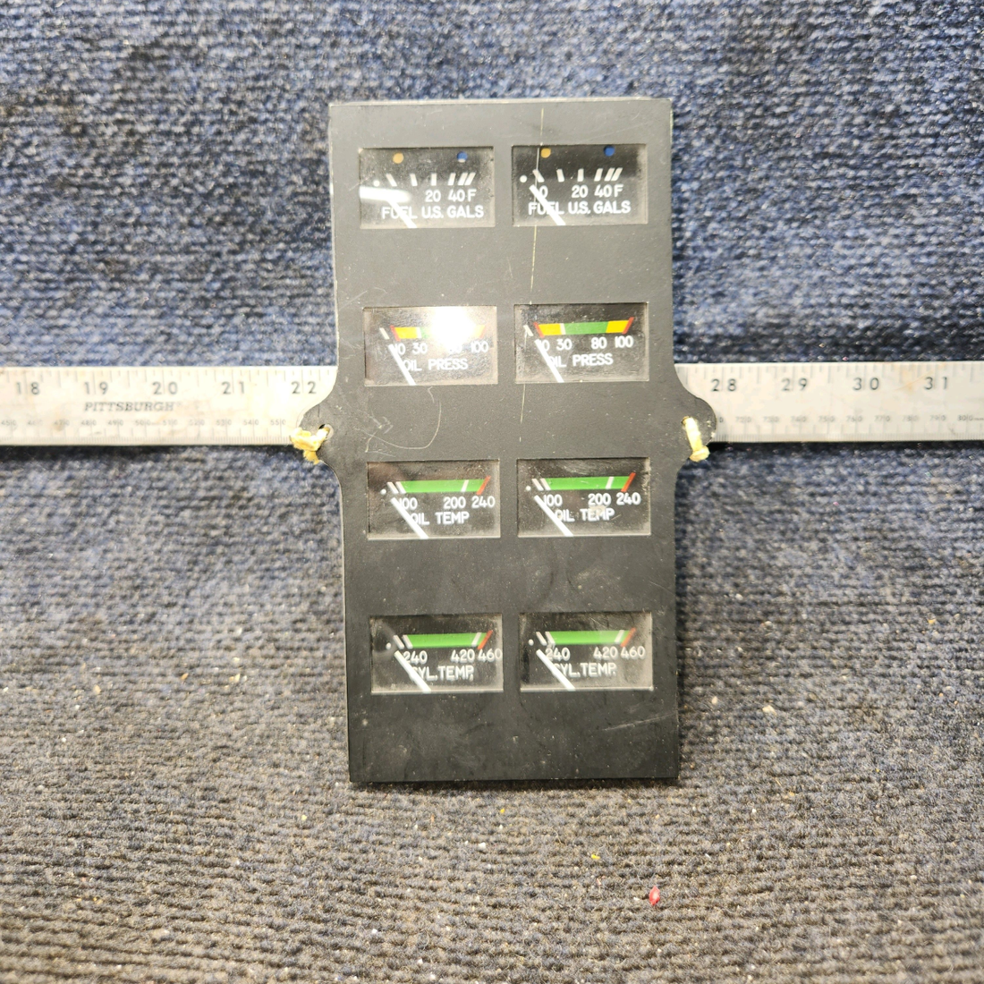 Used aircraft parts for sale, 39569-003 Rochester Gauges Piper PA34-220T Intrument Gauge Cluster (12V)