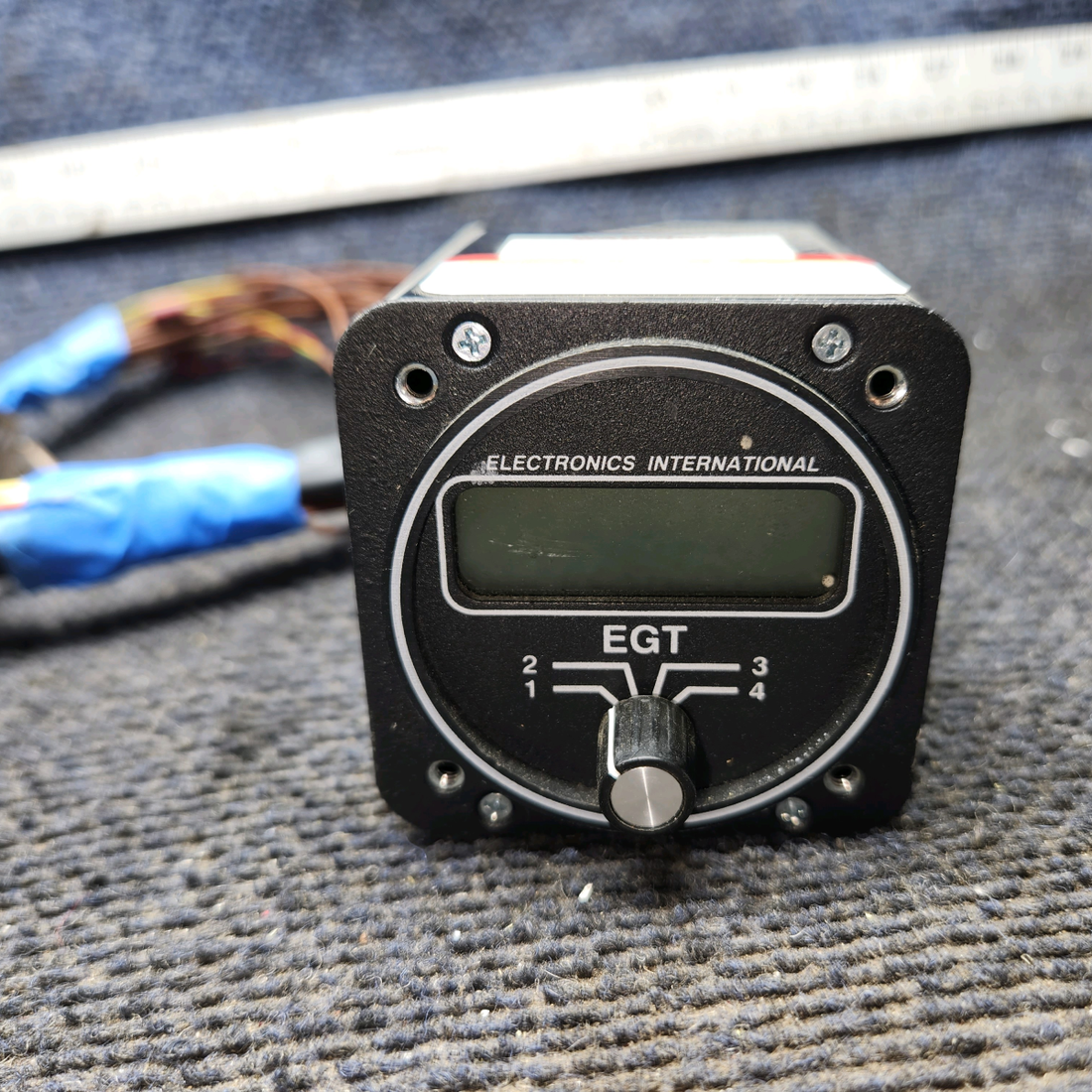 Used aircraft parts for sale, E-4 EGT Electronics International E-4 cessna 150G 4-Channel EGT with Connector and Probes