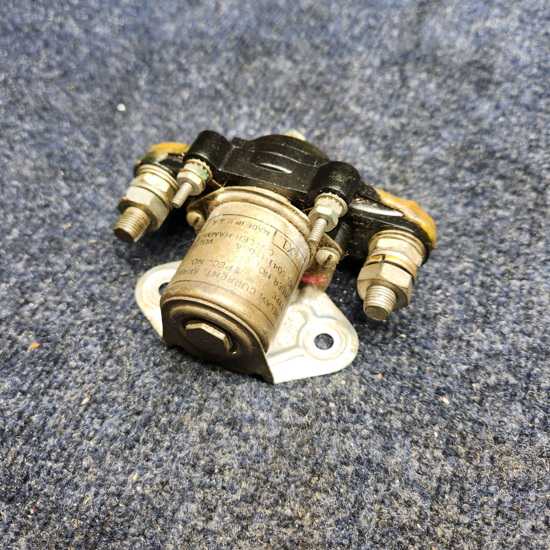 Used aircraft parts for sale, 6041H105A Piper PA32RT-300 CUTLER-HAMMER CURRENT RELAY (VOLTS: 12)