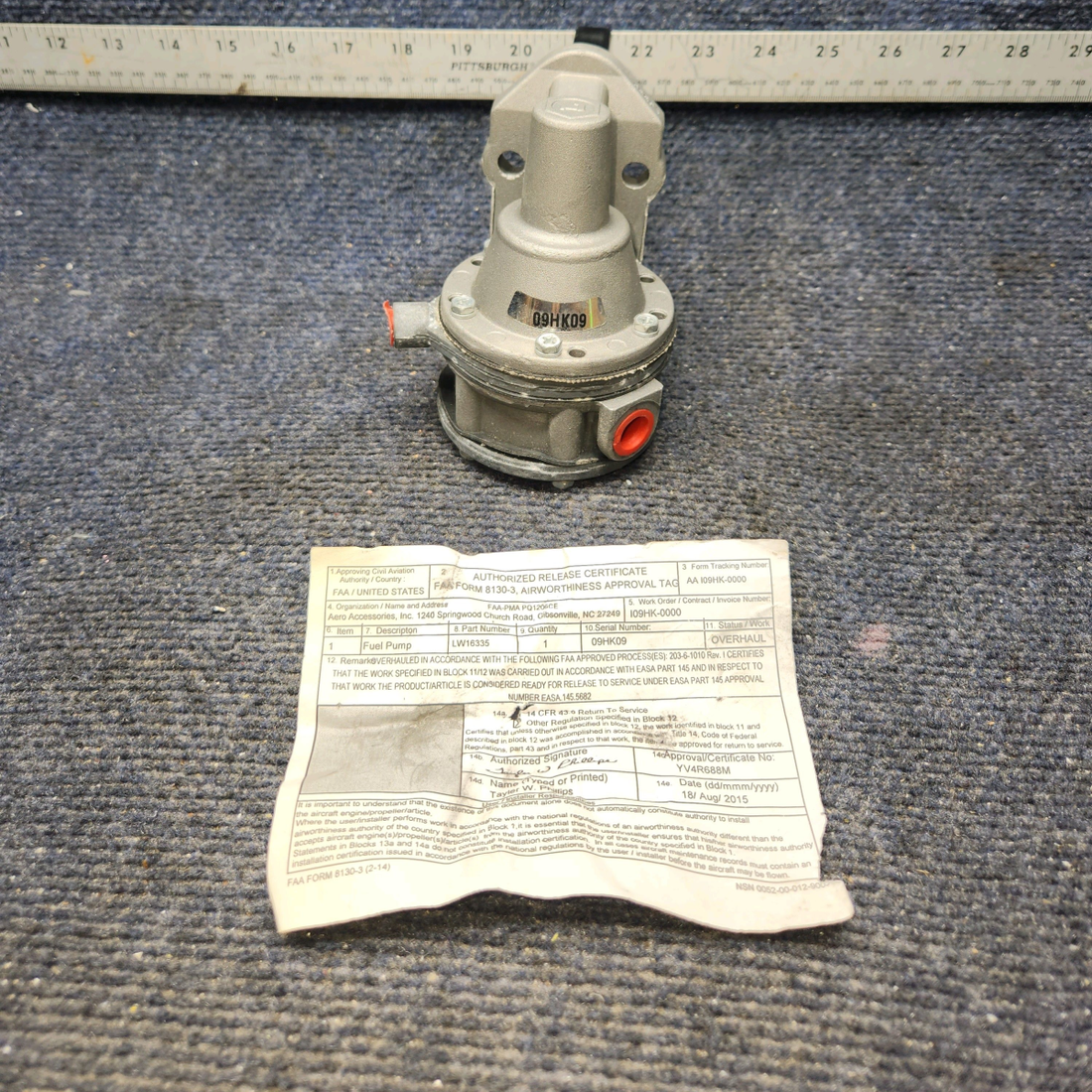 Used aircraft parts for sale, LW-16335 Tempest Fuel Pump