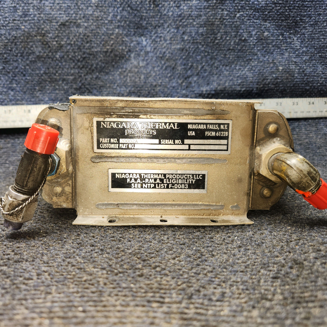 Used aircraft parts for sale, 20002A Niagara Thermal Cessna 172 E Oil Cooler