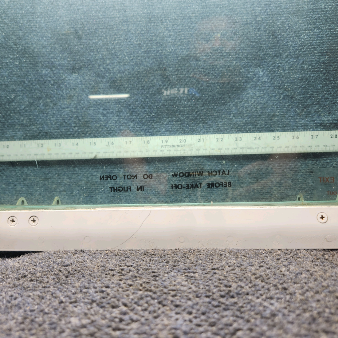 Used aircraft parts for sale, 35-410291-147 BEECHCRAFT 95-55B Cabin Rear Window Assembly - RH