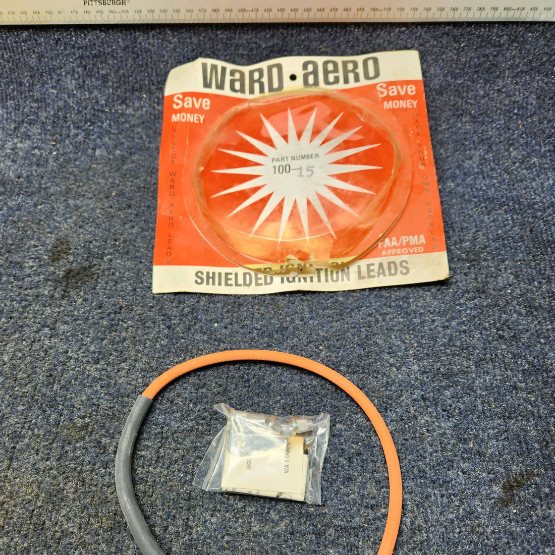 Used aircraft parts for sale, 100-15 BEECHCRAFT F35 WARD AERO IGNITION LEADS 100 SERIES 15