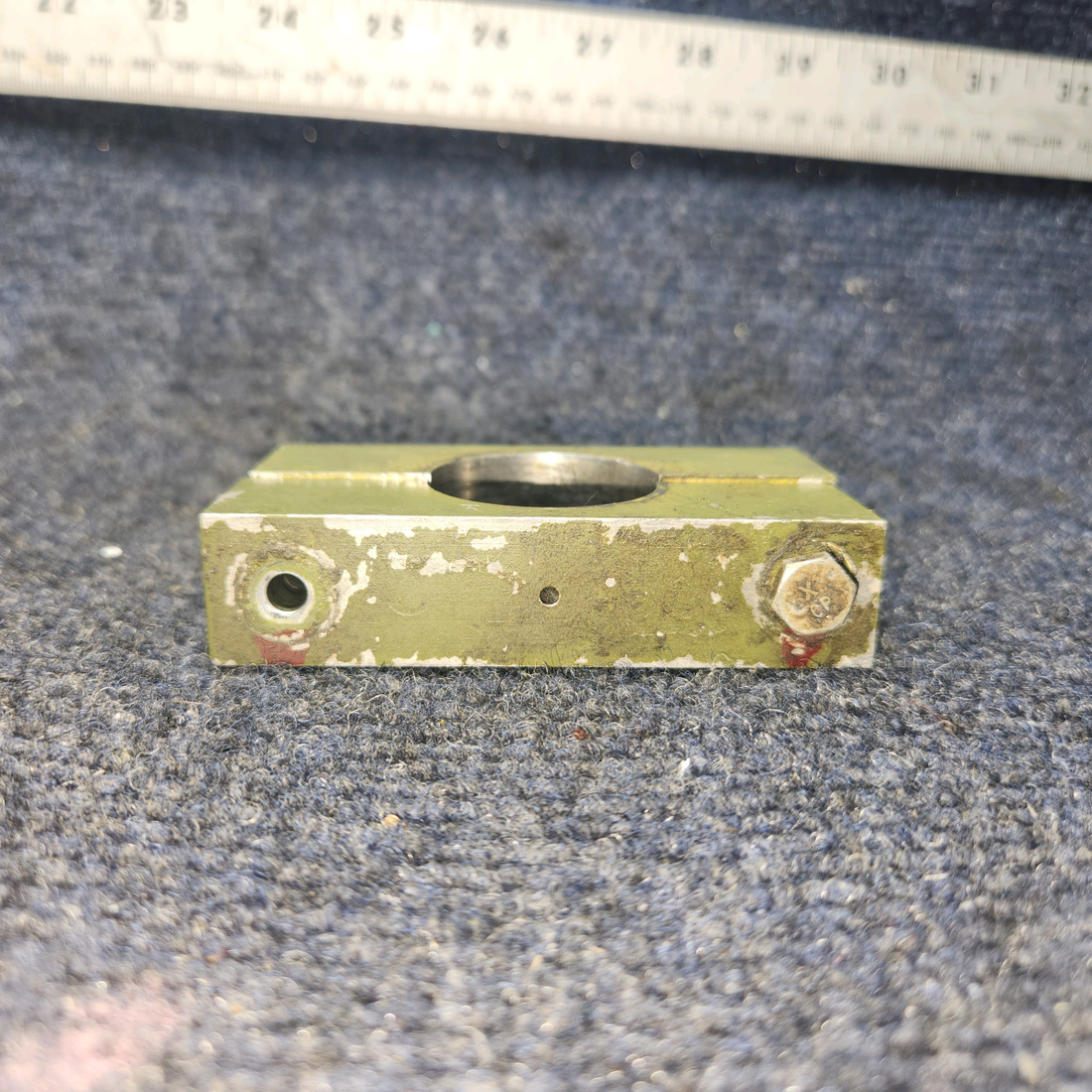 Used aircraft parts for sale, 62745-000 Piper PA28-140 Pillow Block Torque Shaft Support