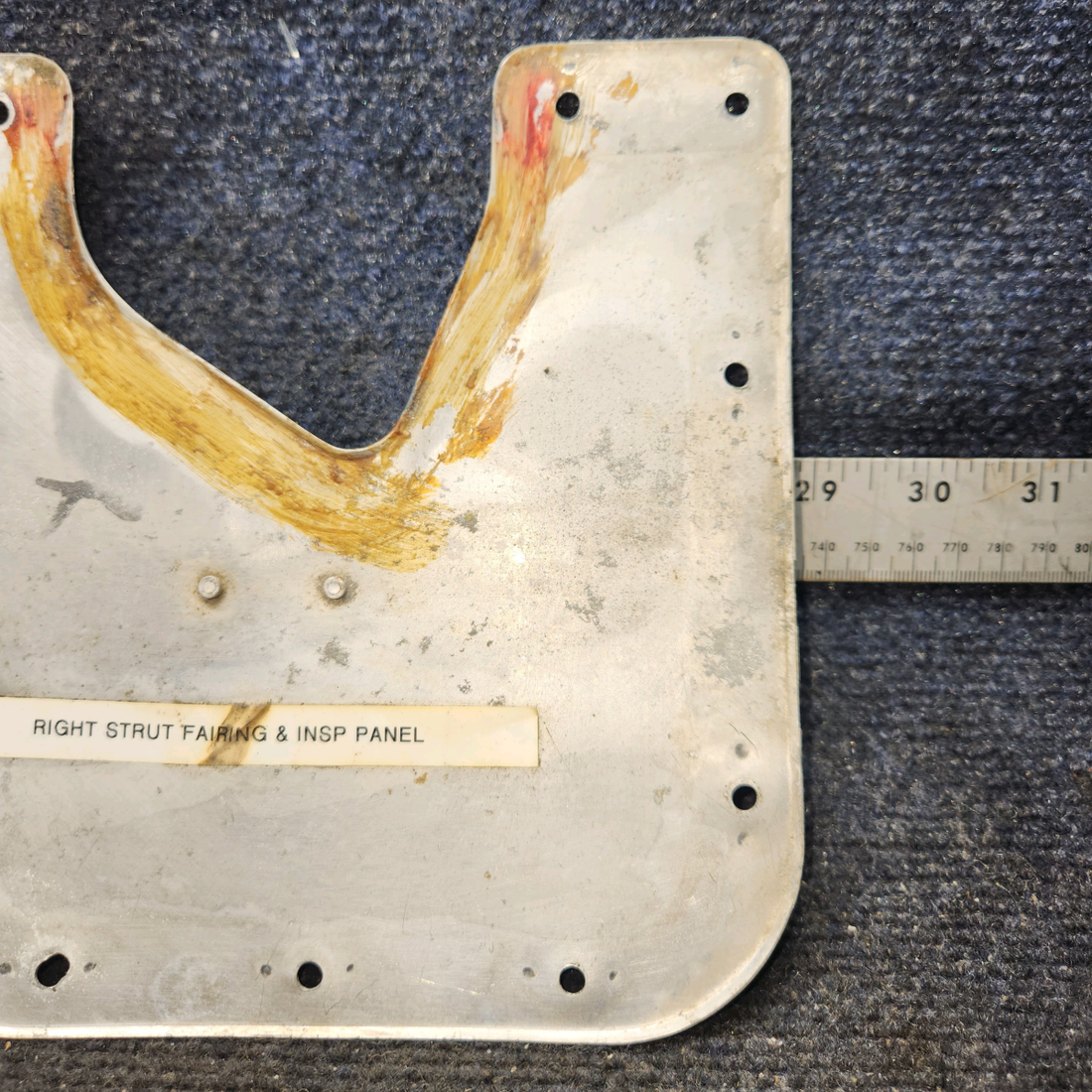 Used aircraft parts for sale, 65688-001 PIPER PA28-140 Main Landing Gear Plate Assy - RH