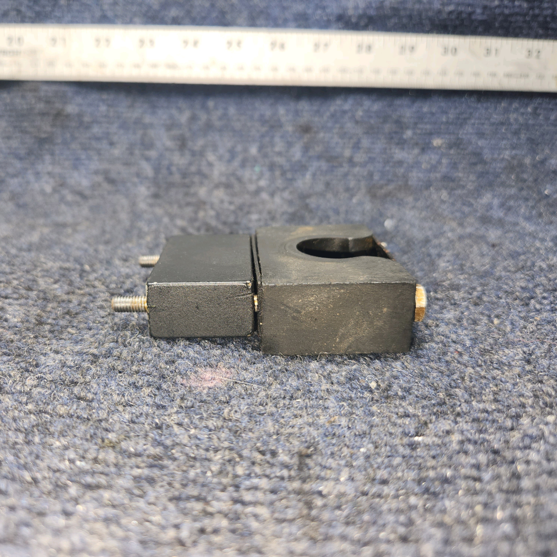 Used aircraft parts for sale, 63456-000, 65050-000, 63455-000 Piper PA28-140 Rudder Bar Support Block