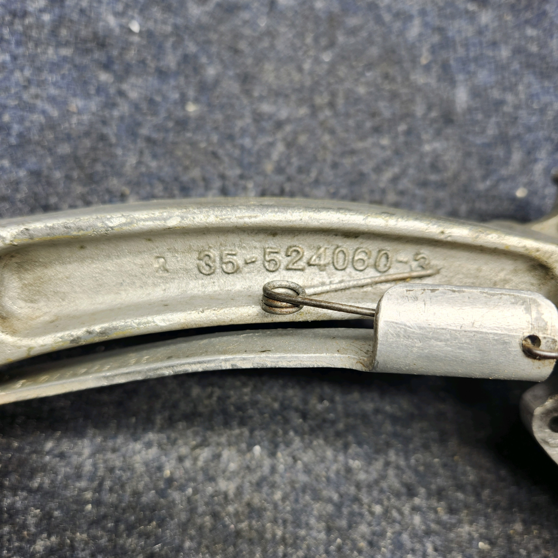 Used aircraft parts for sale, 35-524011 AND 35-524060-2 BEECHCRAFT F35 RUDDER PEDAL AND PEDAL ARM