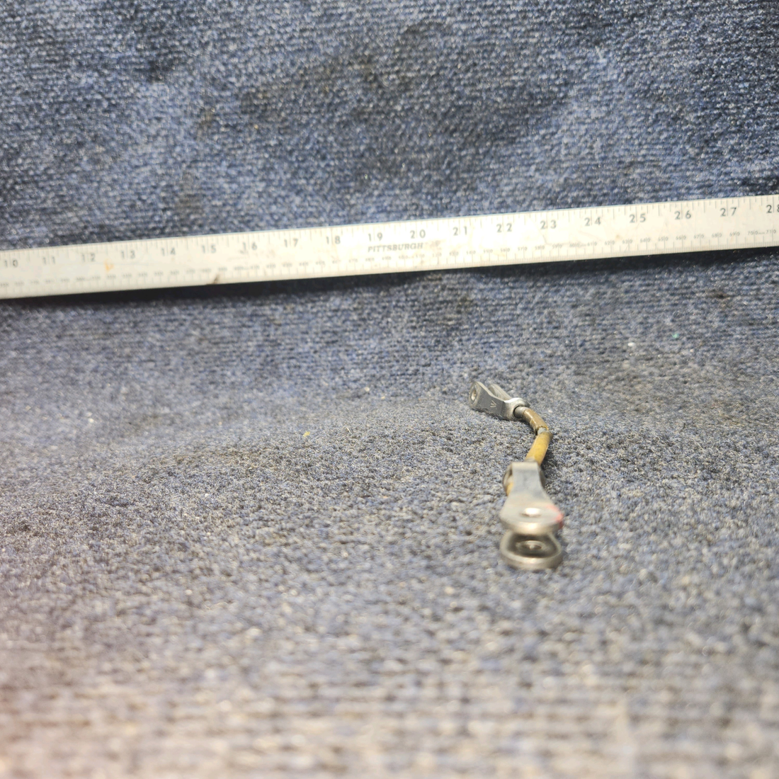 Used aircraft parts for sale, 20868-00 Piper PA28-140 Seat Belt Attach Cable Rear Side