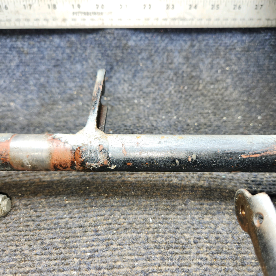 Used aircraft parts for sale, 0411306-14, 0411306-13 Cessna 172E Brake & Rudder Pedal Bar Assembly