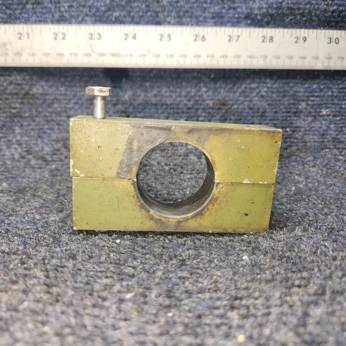 Used aircraft parts for sale, 62745-000 Piper PA28-140 Pillow Block Torque Shaft Support