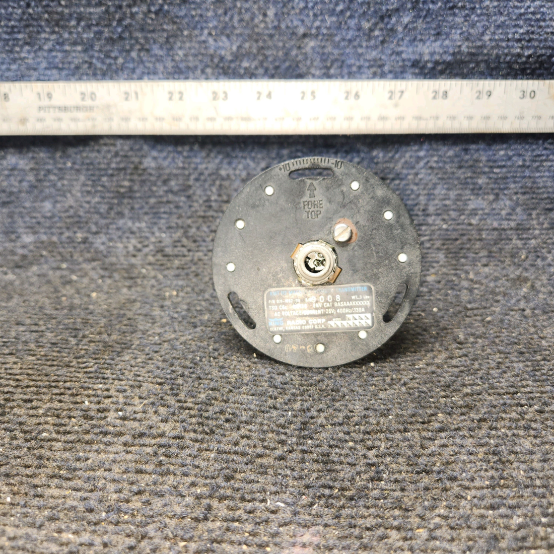 Used aircraft parts for sale, 071-1052-00 King KMT-112 KMT 112 Magnetic Remote Compass W Connector
