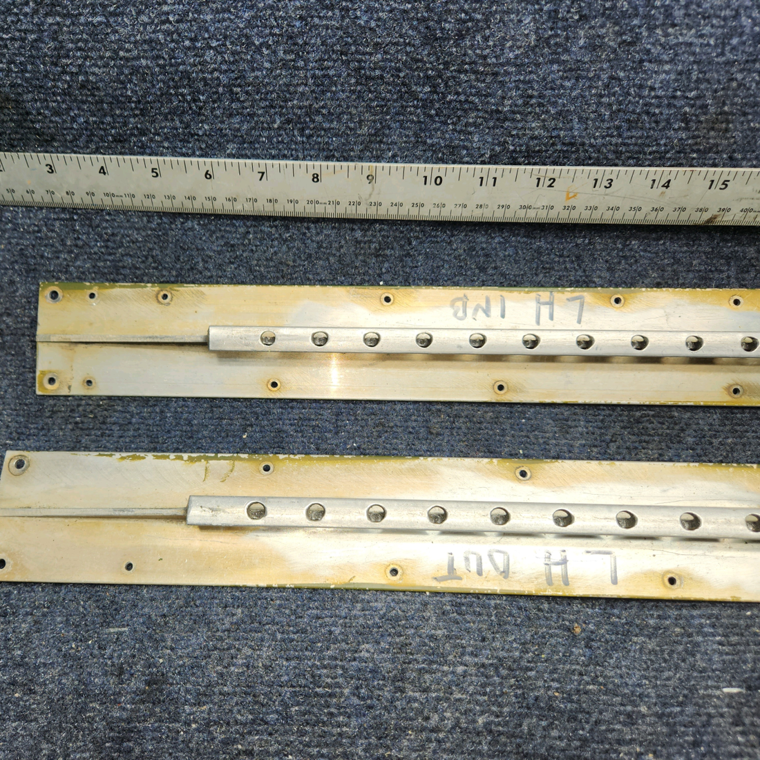 Used aircraft parts for sale, 2414002-1 Cessna 172RG Seat Rail L/H Outboard and Inboard- Pilot -Pair