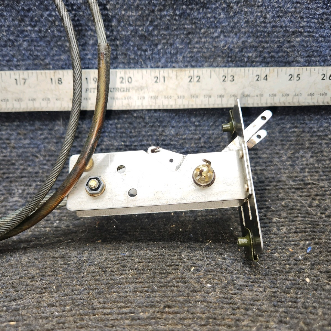 Used aircraft parts for sale, 66980-000 piper PA-28-181 Cabin Heat Control Assembly w/ Cables