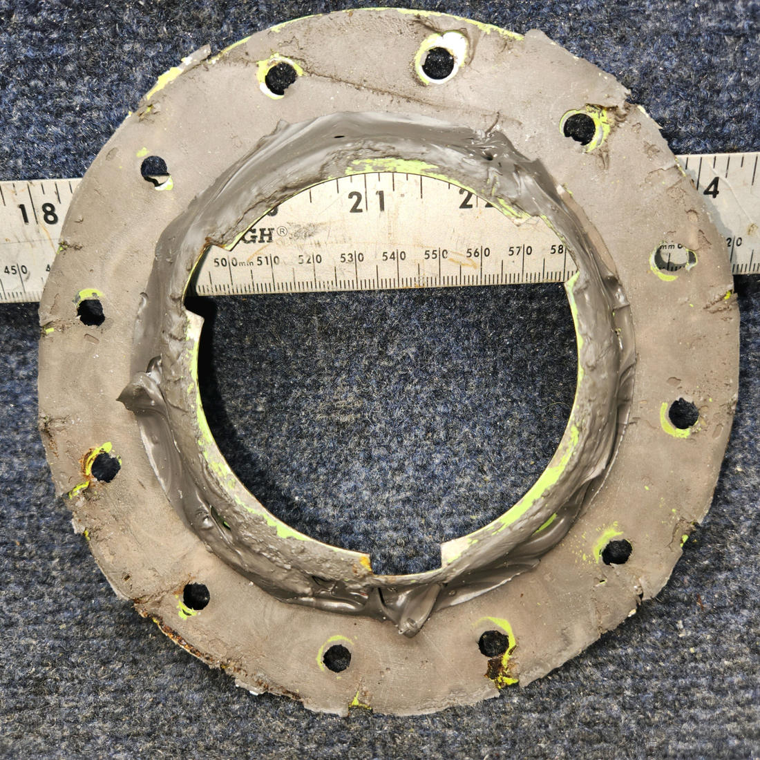 Used aircraft parts for sale, 169-380024-3 Beechcraft A24R Fuel Cap Adapter