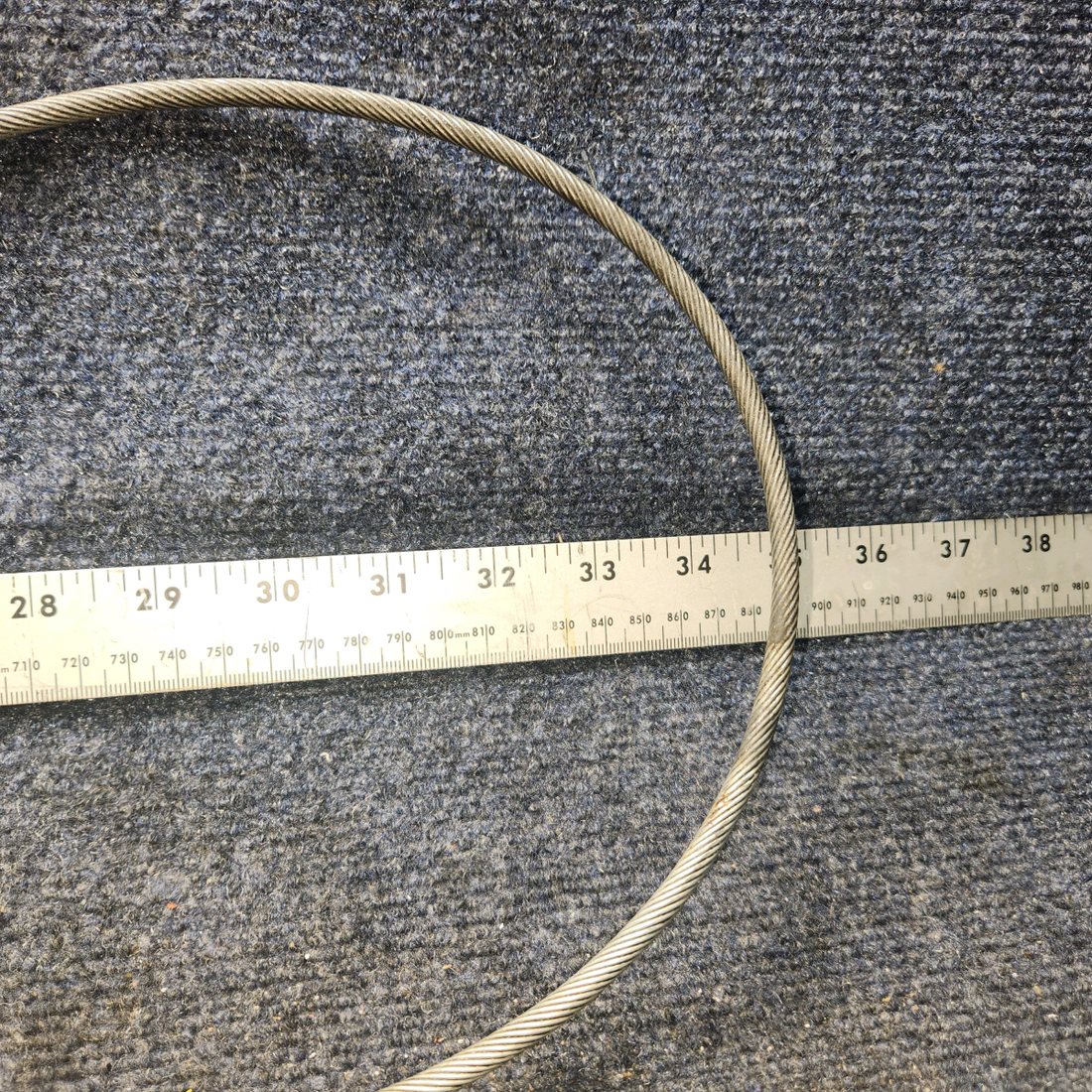 Used aircraft parts for sale, 455-352 Piper PA28-161 Mixture Control Cable - Length: 44"