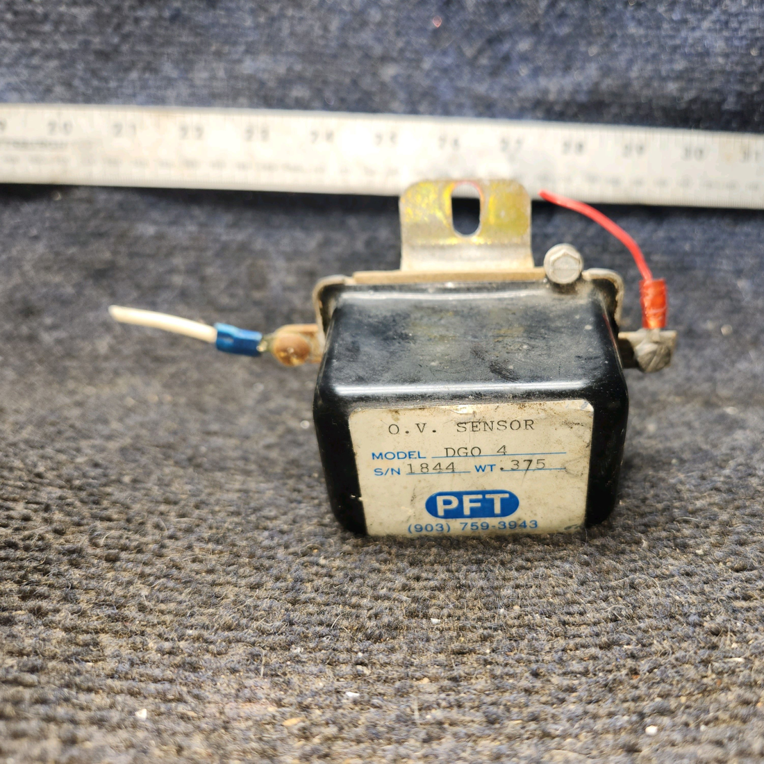 Used aircraft parts for sale, DGO-4 PFT piper PA-28-181 Over Voltage Sensor (Volts: 14)