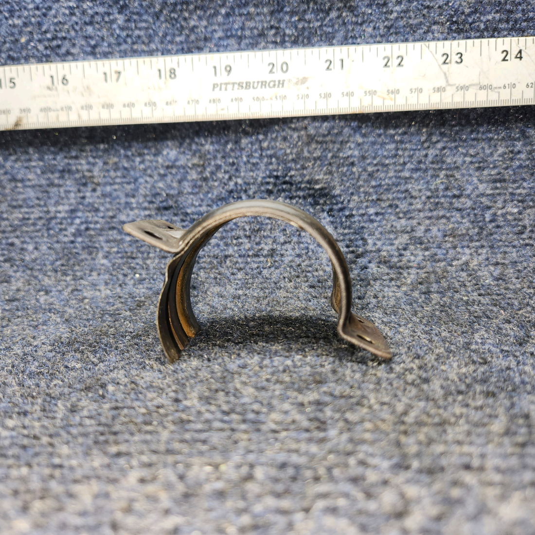 Used aircraft parts for sale, 0750161-25 CESSNA 172K EXHAUST CLAMP WITH SUPPORT "PRICE PER EACH"