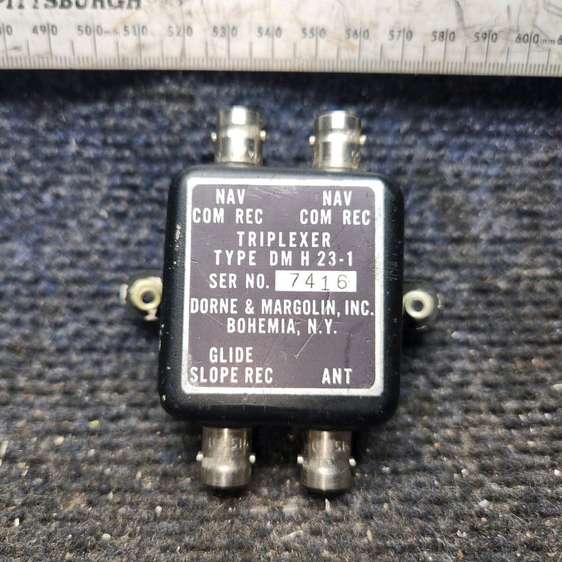 Used aircraft parts for sale, DM H23-1 Dorne and Margolin Beechcraft 35-33 Triplexer