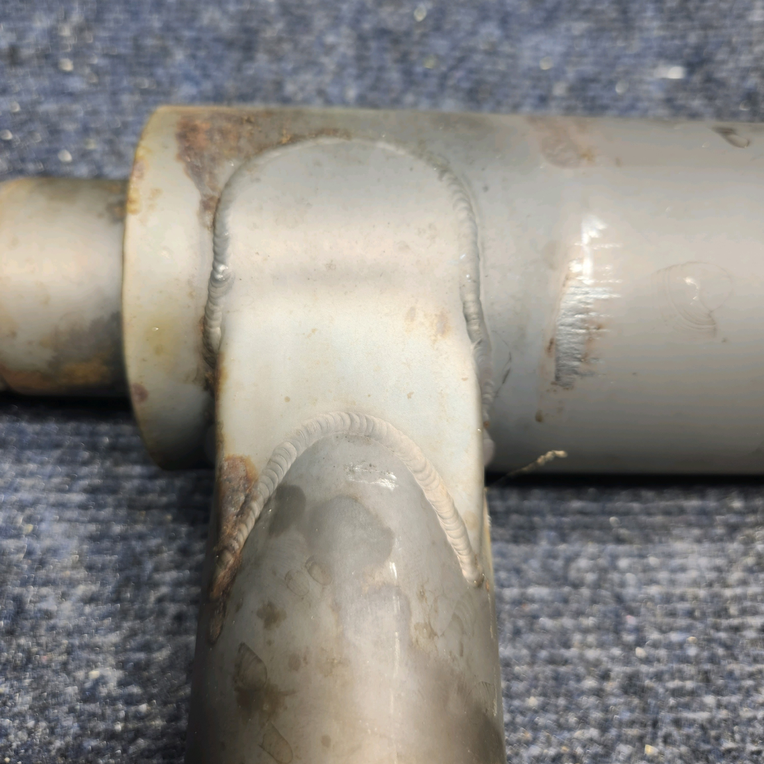 Used aircraft parts for sale, 35302-003 / 35301-000 / 62232-000 PIPER PA28-161 Warrior III REAR EXHAUST MUFFLER W EXHAUST STACKS