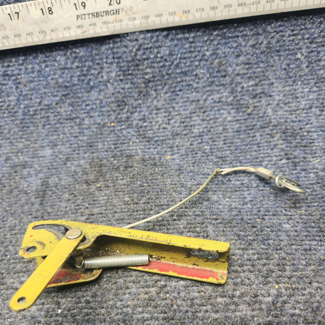 Used aircraft parts for sale, 350191-501 Mooney M20K BAGGAGE DOOR EMERGENCY LATCH HANDLE