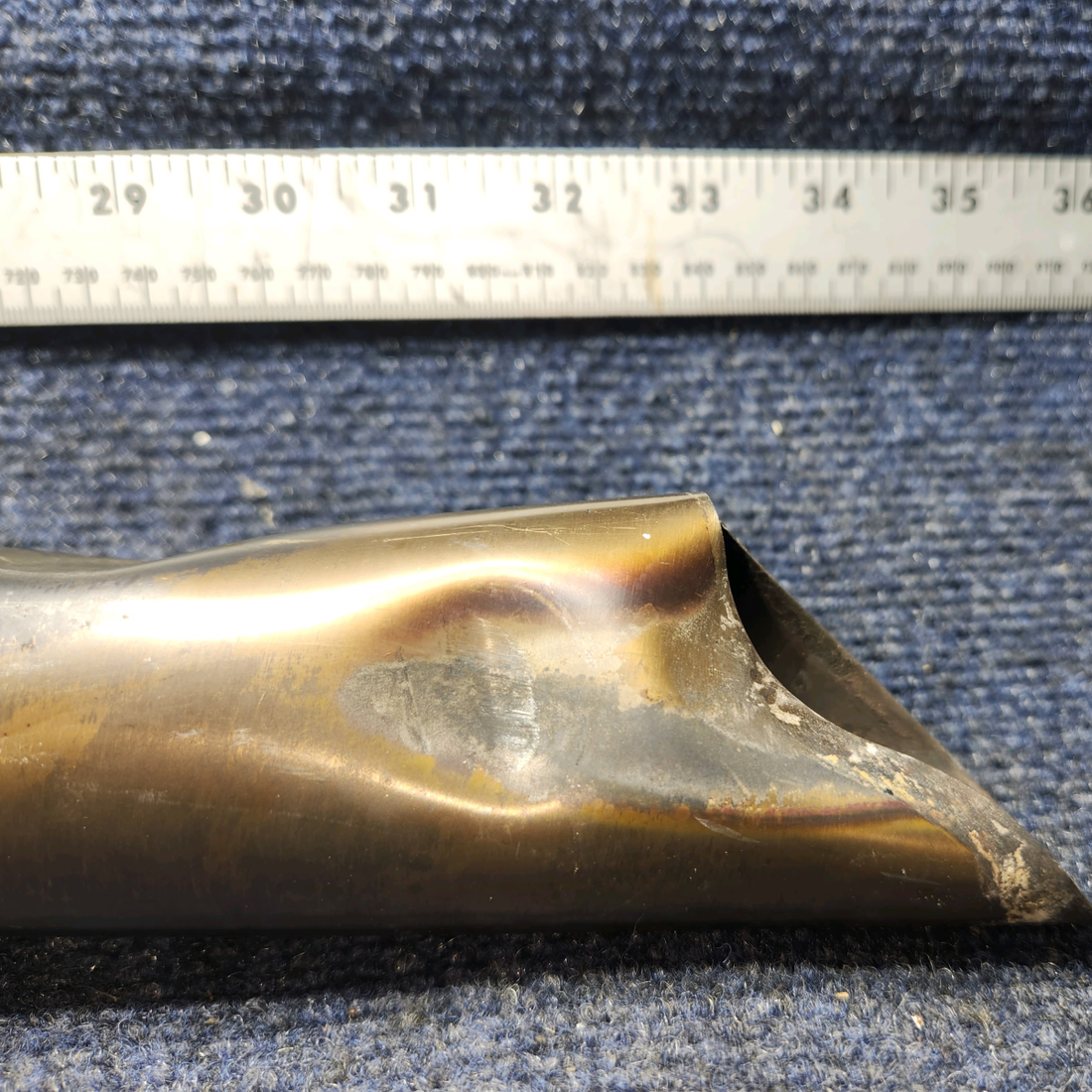 Used aircraft parts for sale, 63666-002 Piper PA28-140 Exhaust Tailpipe