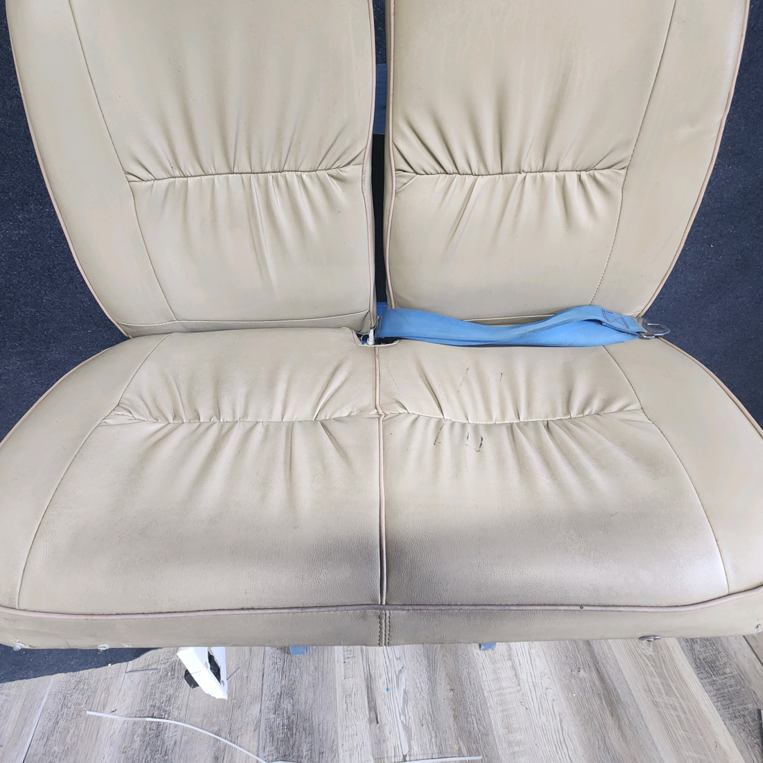 Used aircraft parts for sale, 0514170-3 CESSNA C172RG SPLIT BACK BENCH SEAT ASSEMBLY SEE PHOTOS FOR DETAILS