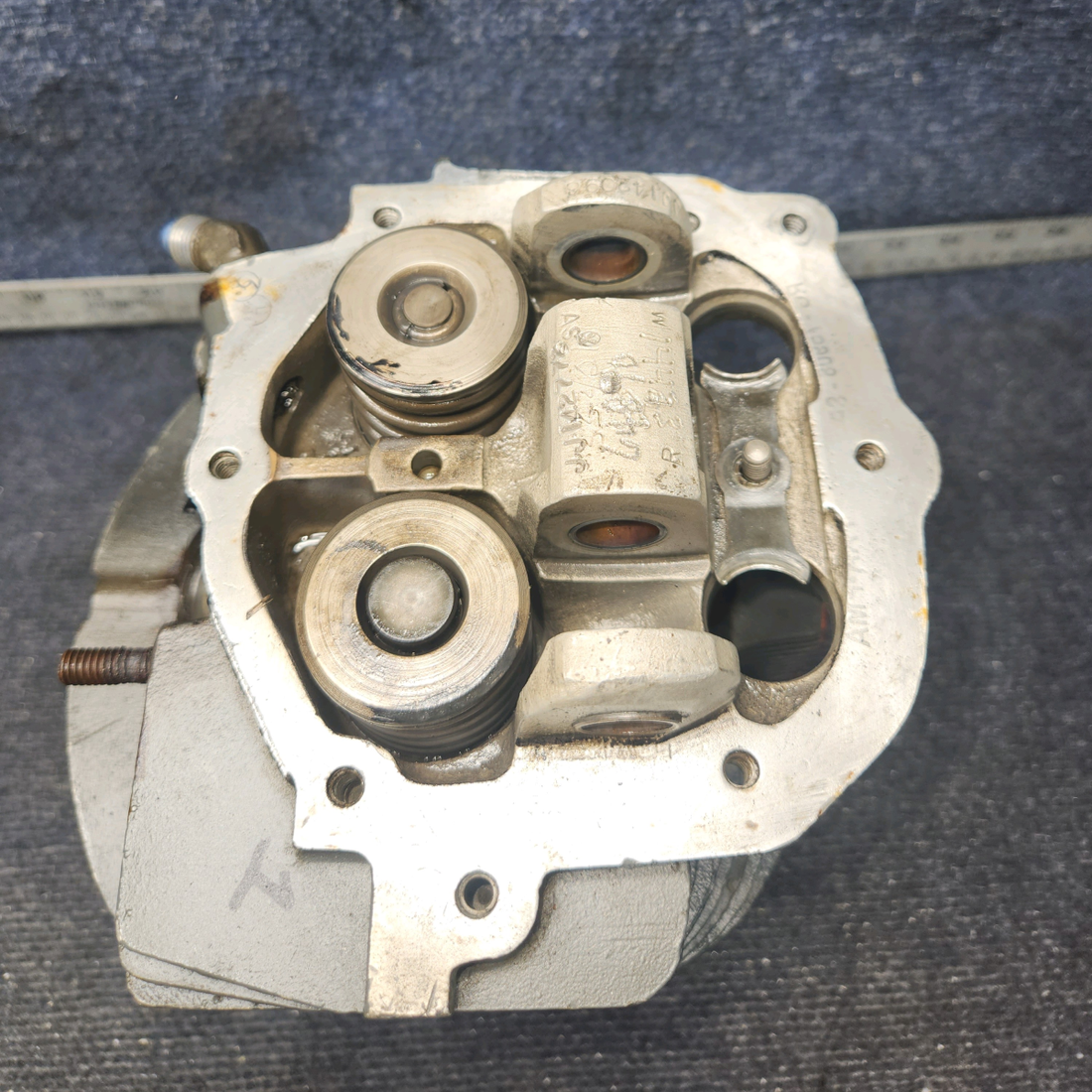 Used aircraft parts for sale, LW-12416 Lycoming O-320-D2A Piper PA28-140 Cylinder Wide Deck Chrome with High-Compression Piston