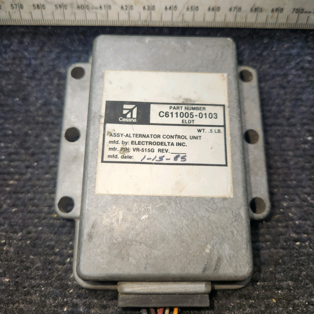 Used aircraft parts for sale, C611005-0103 Cessna Cessna Auxilec Alternator Control Unit Assembly