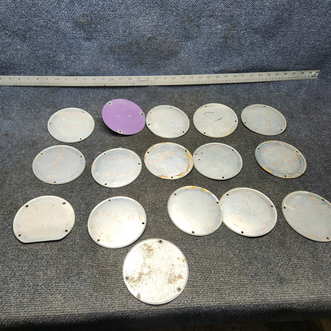 Used aircraft parts for sale, S225-1, S225-2 Cessna C175 Lot of Different Plate Covers