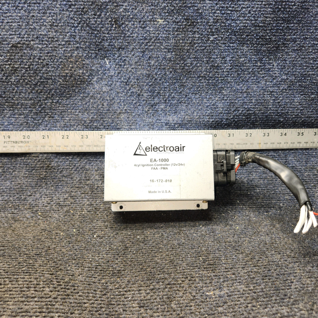 Used aircraft parts for sale, 16-172-010 ElectroAir EA-1000 Piper PA28-161 EA-1000 4 Cylinder Ignition Controller (Volts: 12, 24)