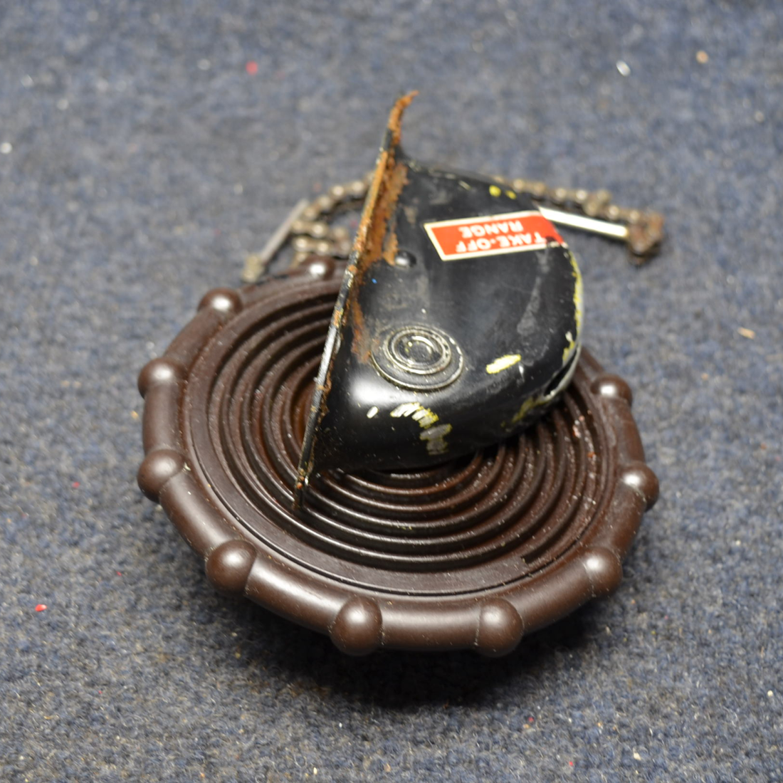 Used aircraft parts for sale, 0510127 Cessna C175 ELEVATOR TAB CONTROL WHEEL W/ COVER AND INDICATOR