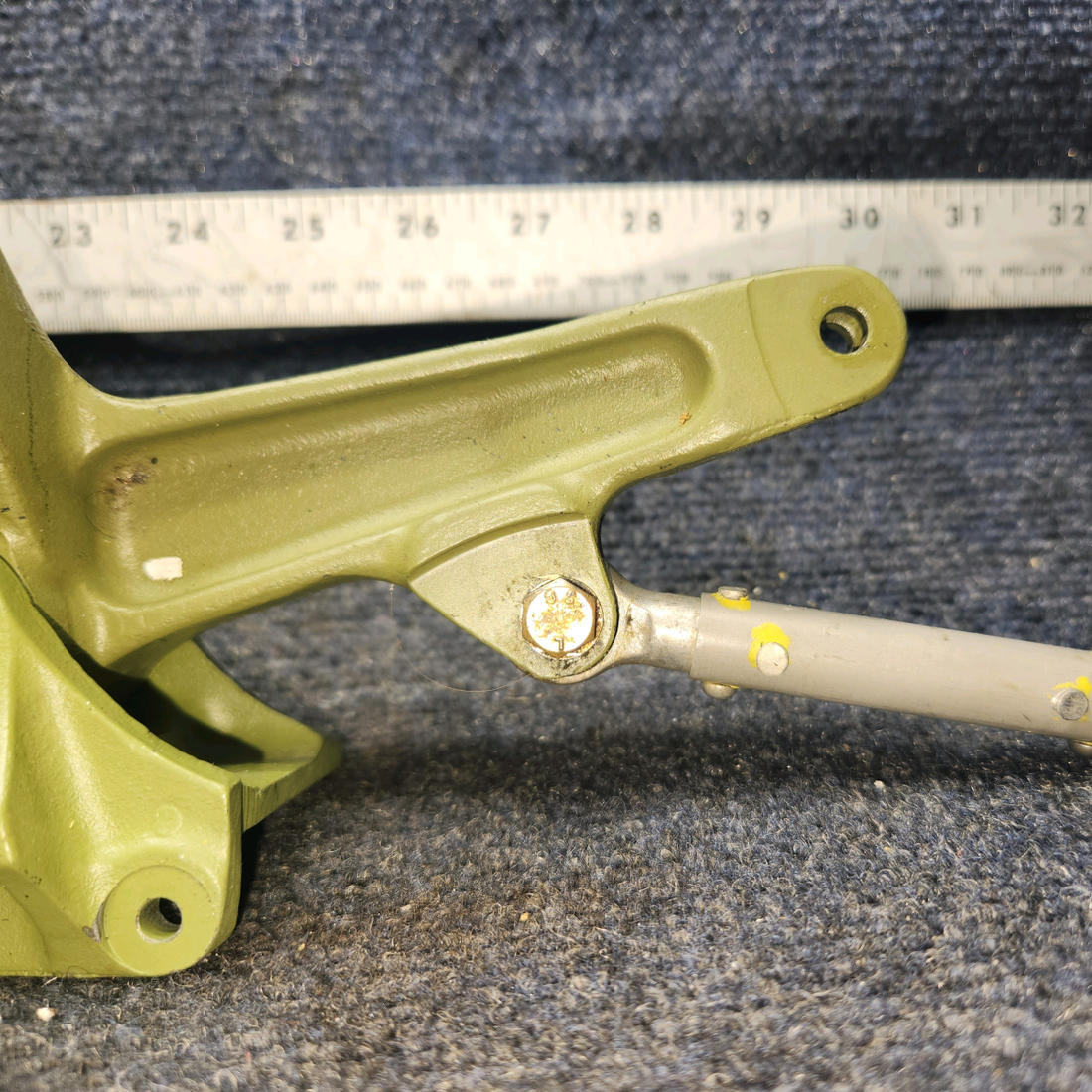 Used aircraft parts for sale, 96-524010-1 BEECHCRAFT 95-55B Bellcrank Rudder Pedal Assembly with Link and Base