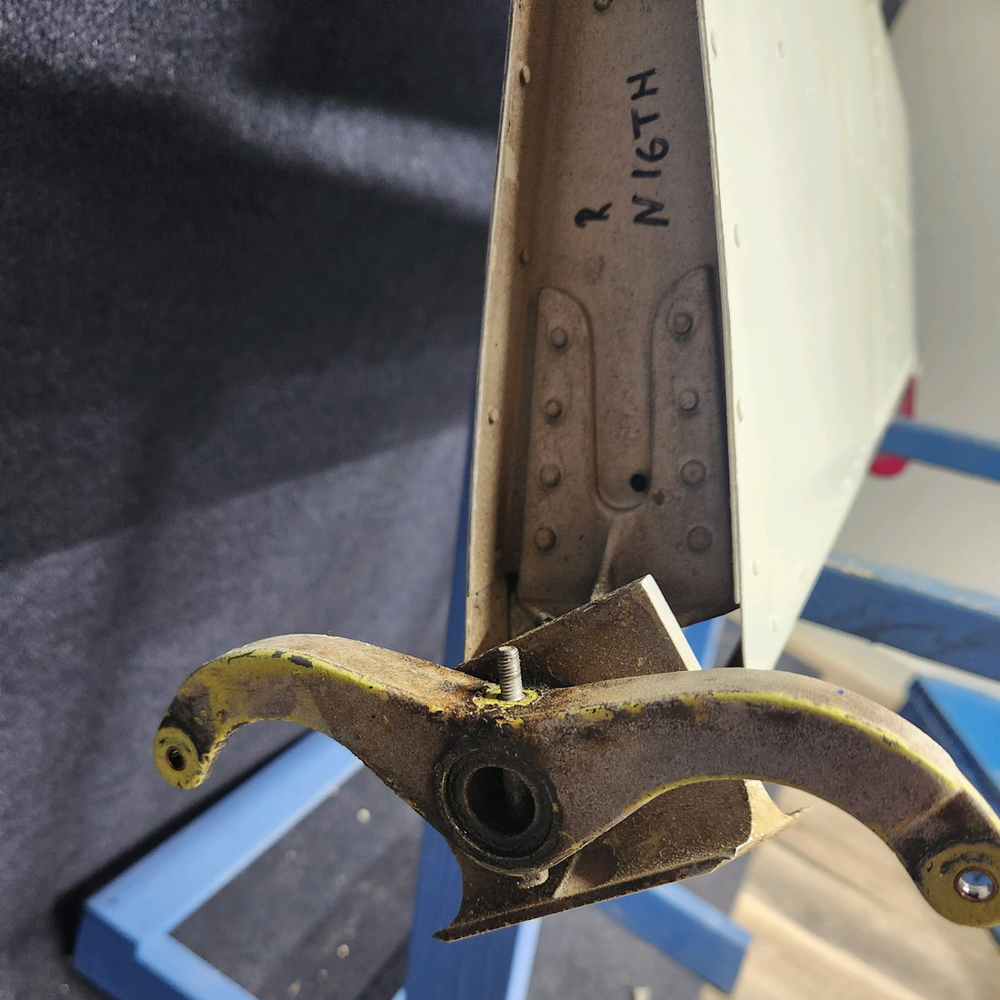 Used aircraft parts for sale, 169-640000-661 Beechcraft A23A Musketeer Custom III RUDDER ASSEMBLY