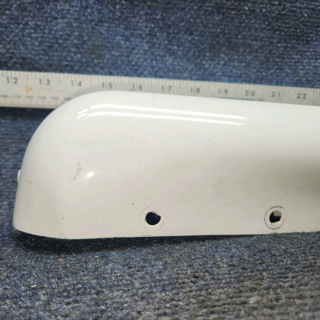 Used aircraft parts for sale, 63541-000 PIPER PA28-140 Rudder Tip Assembly with Tail Light/Fiberglass.