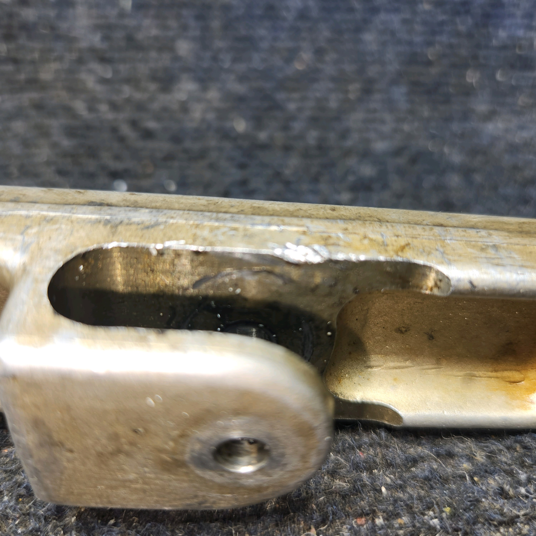 Used aircraft parts for sale, 0743602-1 Cessna 182G Nose Gear Steering Bellcrank