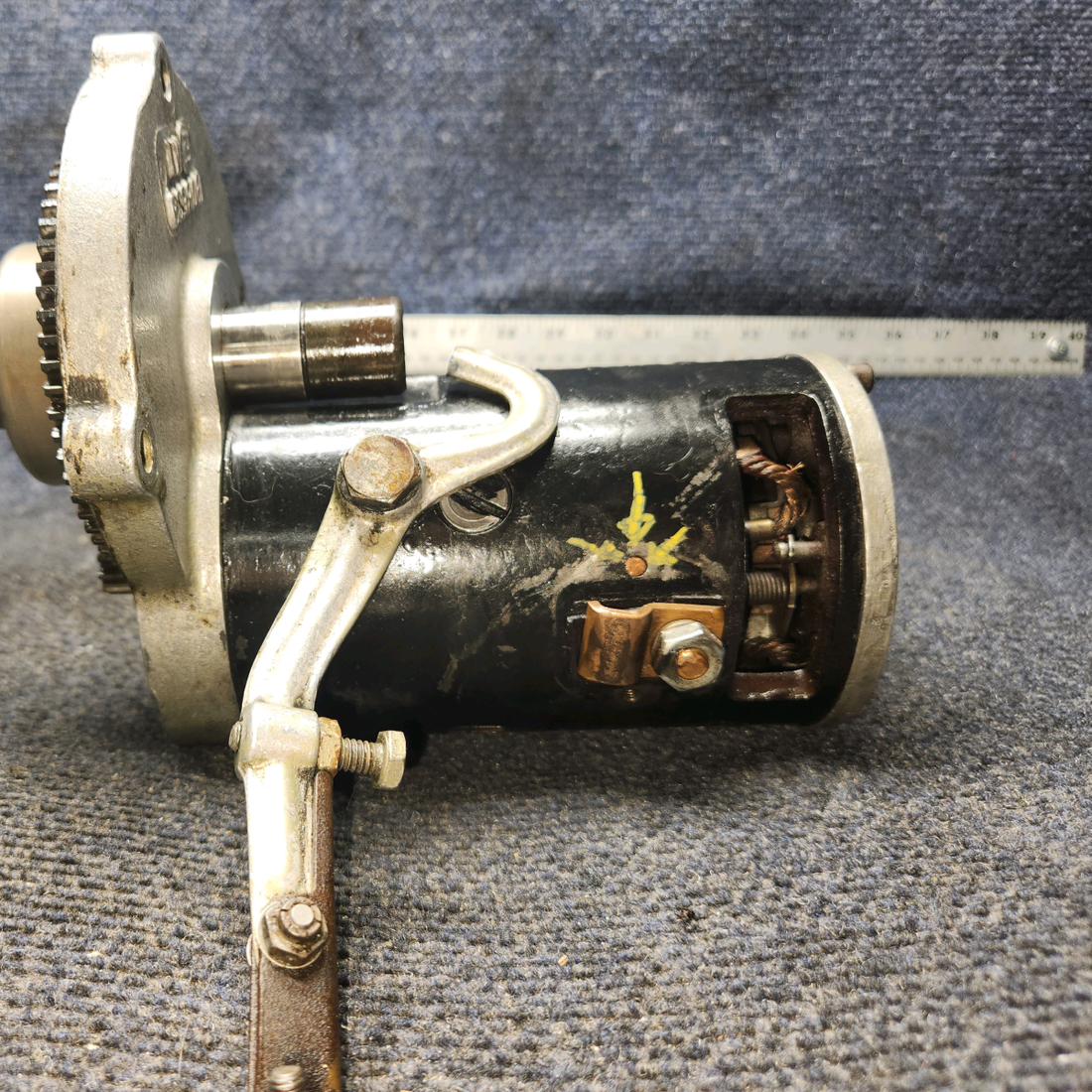 Used aircraft parts for sale, 1908539 Continental O-300-A Cessna 172 Continental Starter Motor – Includes Gears & Clutch