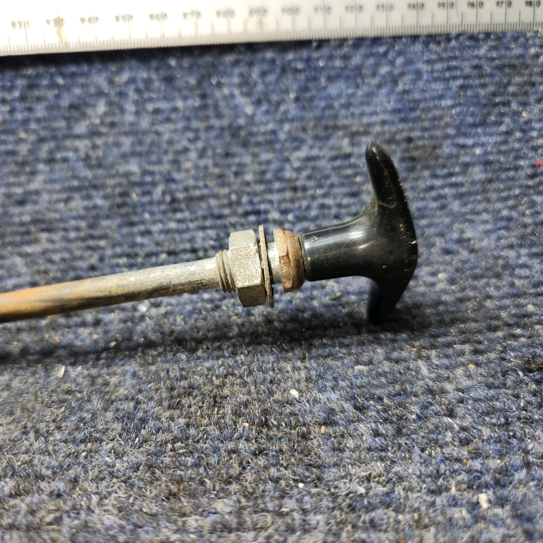 Used aircraft parts for sale, 0411090-26 Cessna C175 Parking Brake Control Cable 21"