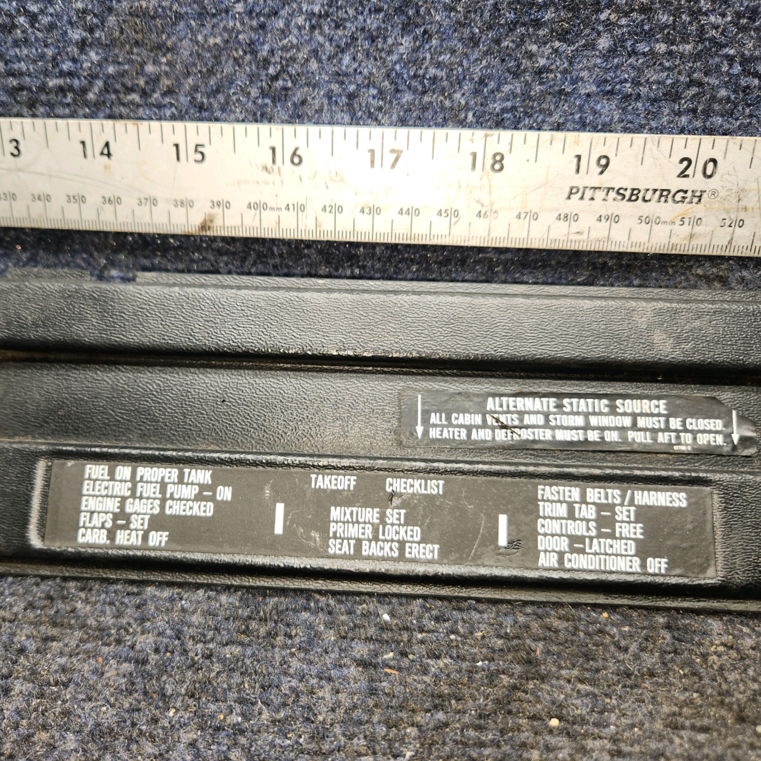 Used aircraft parts for sale, 67228-004 Piper PA28-161 Instrument Panel Cover - LH