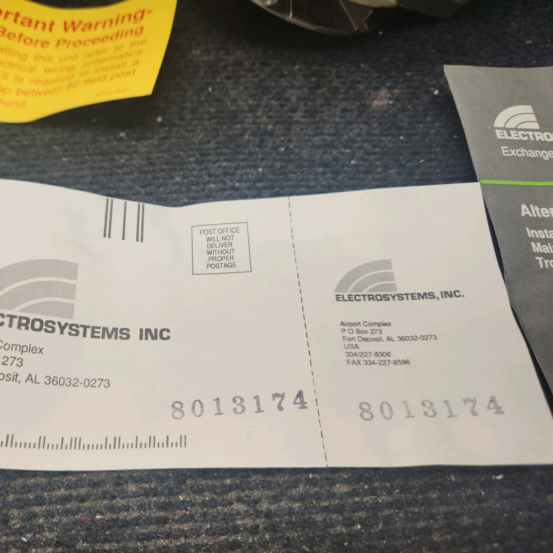 Used aircraft parts for sale, ALT-8521 Prestolite ALT-8421RS Alaternator Assy 24V / 50A