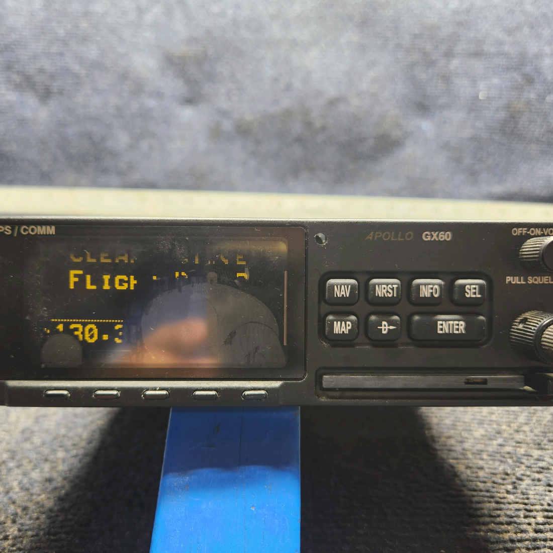 Used aircraft parts for sale, 430-6050-600 Apollo GX-60 Beechcraft 35-33 IFR-Approach GPS / Moving Map / COMM Transceiver